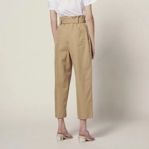 Sandro Belted high-waisted pants - beige size